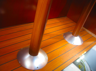 Beneteau 393 Cabin Floor Table Stands